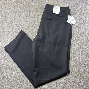 Calvin Klein Pants Mens 36x34 Gray Straight Fit Signature Dress Flat Front Suit
